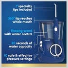 Waterpik Aquarius Water Flosser Blue Rotating Tip 10 Pressure Settings
