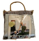 Maya Wrap Ring Sling Baby infant Carrier Gray Medium For 5 2 -5 9  Adult Euc