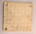 Antique English Brown Transferware Tile   Pomegranate Pattern  Circa  1885