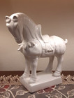 White Ceramic 2009 Horse Statue - 10 x9 5 x3 5 