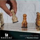 15 Inches Handmade Marble Coral   Red Weighted Full Chess Game Set