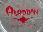 Vintage Glass The New Aladdin Hotel And Casino Round Ashtray