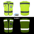 High Visibility Safety Vest With Pockets  Reflective Work Vest X-large Yellow