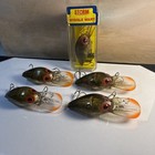  clean  5 Pre Rapala V86 Phantom Green Craw Wiggle Warts  vintage   Very Rare 