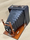 Antique Manhattan Optical Cycle Wizard 5x7 Large Format Folding Camera W  Lens