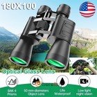 180x100 Hd Military Zoom Powerful Binoculars Day low Night Optics Hunting   Case