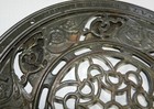 Antique Adams Co  Cast Iron Round Floor Grate Register 1897 Dubuque Iowa 15 5 