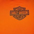 Harley-davidson Mens 2xl Orange Safety High-vis Performance Logo Tee Dri Fit Xxl