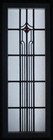 Large Old English Leaded Stained Glass Window Pretty Geometric 15 1 2  X 44 