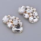 2x Crystal Rhinestone Shoes Clips Diamante Buckle Decorative
