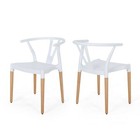 Victoria Modern Dining Chair With Beech Wood Legs  set Of 2 