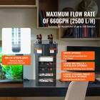 Fish Tank Filter 660gph  Multi-stage Canister Filter 235 Gallon  Whisper