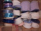 Large Vintage Multi Colored Lace Lot  Ribbon Spools