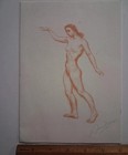 1940s Wwii Arno Breker Greco Roman Woman German Ideal Lithograph 6x8 5 Signed
