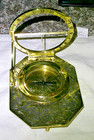 Ornate Solid Brass Nautical Sundial Compass - 3 5  X 4 5 