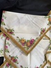 Vtg Royal Albert Old Country Roses Gold Trim Napkins Set Of 4 Unused  read 