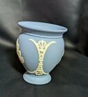Vintage Wedgwood Classic Light Blue Jasperware Footed Vase  