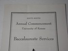 Vintage 1941 Ww2 Era Old Logo Kansas Jayhawks University Baccalaureate Program