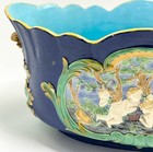 Large 19th Century Style Minton Majolica Heavy Planter Possibly By George Jones 