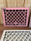 4 Vtg Art Deco Heating Grate Register Cast Iron Vent Cover Grille Lot Wall Floor