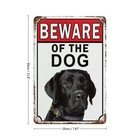 Beware Of The Dog Metal Sign Home Room Wall Art Gift Novelty Decoration
