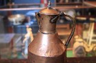 Antique Ottoman Copper Ewer Jug     Hand-hammered Turkish Water Jug     38 Cm Tall