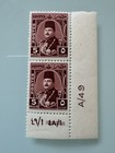 Egypt Stamps- King Farouk 1 And 5 M Mint Never Hinged