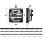 Vevor Shutter Exhaust Fan Shop Exhaust Fan Wall Mounted Aluminum