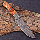 Custom Hand Made Forged Damascus Steel Blade Camping Hunting Knife 2906