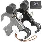3 4 Finger Adjustable Archery Grip Compound Bow Release Aids Thumb Trigger Rh Lh