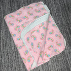 Lot Of 4 Handmade Baby Girls Burp Cloths Cotton Pink Paisley Design Gift New