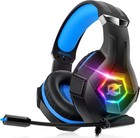 Blue Wired Gaming Headset For Pc  Ps4  Ps5  Xbox X s With 7 1 Surround Sound