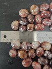 Wholesale Bulk Lot 2 2lbs Hematoid Fire Quartz Tumble Stones - Polished Red 25mm