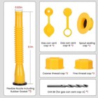 Upgraded Gas Can Spout Replacement  3-pack Gas Can Nozzle Leak-proof Design     