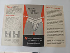 Vintage 1950s Johnson And Johnson Trump Athletic Supporter Sales Flyer Brochure
