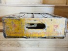 Vintage Drink Coca-cola Enid  Ok  Yellow  Wooden Case Box 24 Bottle Coke Crate