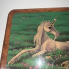 Unicorn Wood Lacquered Art By Sue Dawe Decor 1985
