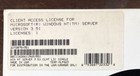 Microsoft Client License Pak Only No Media Windows Nt Server Version 3 51 Sealed
