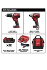 Milwaukee 2691-22 M18 18v Cordless Li-ion Drill Driver   Impact Driver Combo Kit