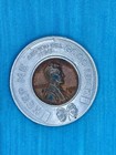 1962-d Lincoln Cent Encased Good Luck Token Peoples Trust City Bank Reading  Pa