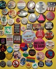92 Cause Pins Buttons Anti War No Nukes Gay Lgbt Race Women Unions Environment  