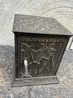 Antique C1882 Cast Iron Safebank Egyptian Arabian Safe With Key