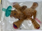 Wubbanub Infant Pacifier Reindeer Soothing Plush Toy Medical Grade Silicone New