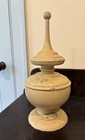Pair Very Large Antique Early 19th Century Salvaged Wooden Neoclassical Finials