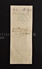 1880 Antique First National Bank Check Brooklyn Ny Revenue Stamp Thompson Tyler