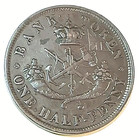 1854 Upper Canada Halfpenny Token Nice Original Xf au Tn-2 Chrc