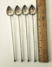 Antique Alvin Sterling Silver Ice Tea Spoons Stirrers Set Of 4