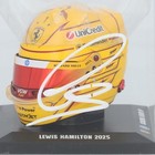 Lewis Hamilton Scuderia Ferrari Autographed F1 Yellow 25 Champs Mini Helmet