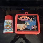 Monster In My Pocket Lunchbox Red Vintage 1990 Aladdin Mimp Plastic