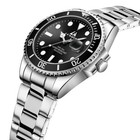 Mens Watches Stainless Steel Waterproof Analog Quartz Watch For Men With Date   